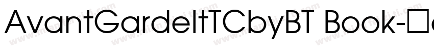 AvantGardeItTCbyBT Book字体转换